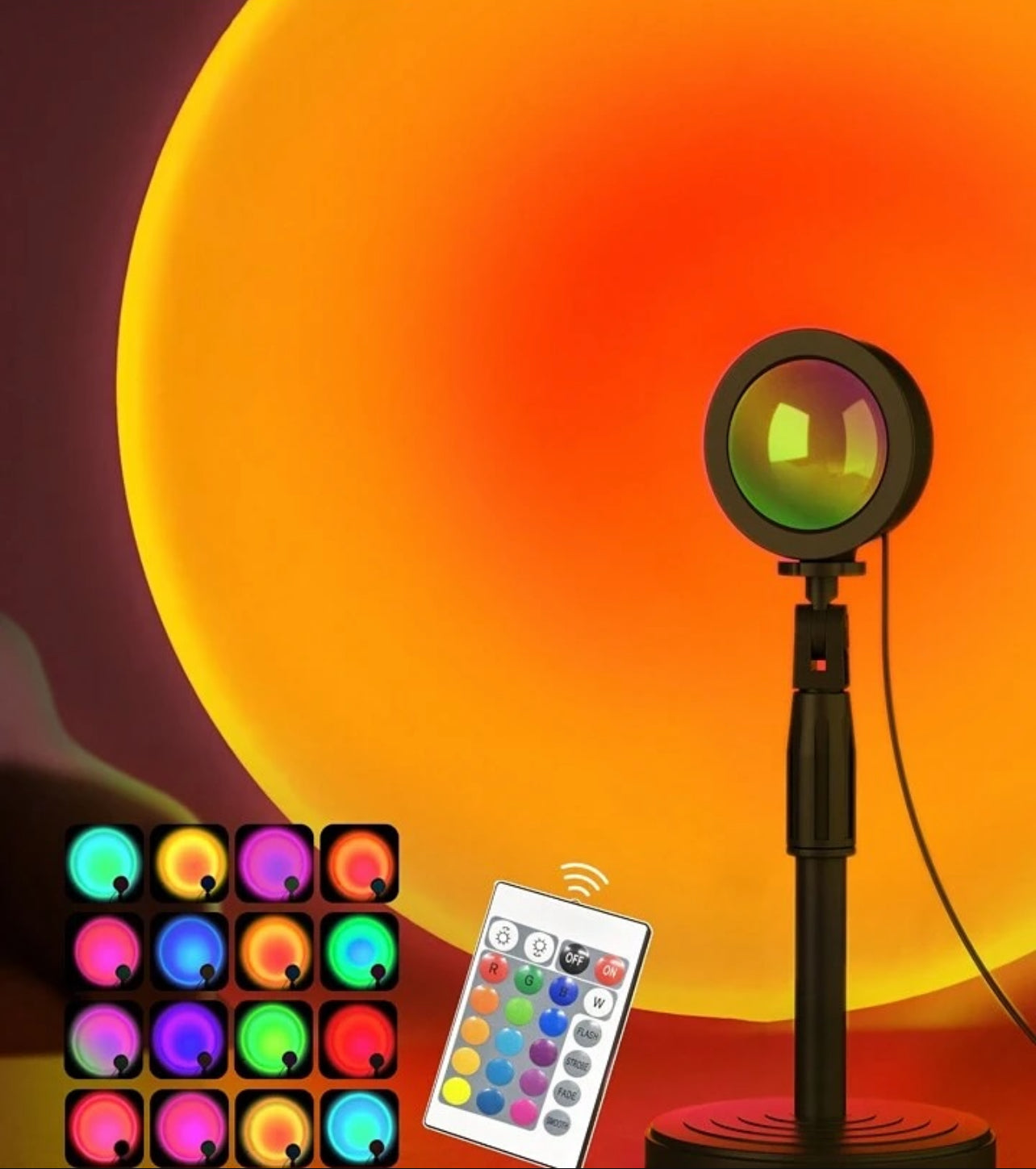 إضاءة الغروب 16 لون